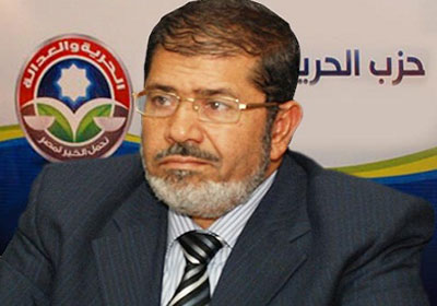 محمد مرسي رئيس حزب الحرية والعدالة